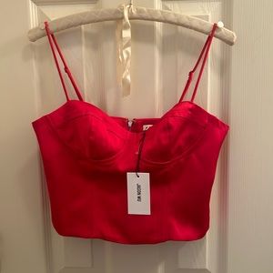 JASON WU WOMEN’S RED SATIN CORSET